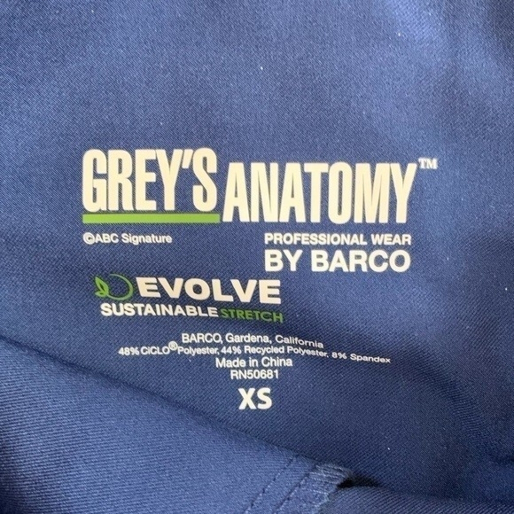 Barco Voyager 6 Pocket CiCLO Jogger Scrub Pants XS Indigo Blue Eco Friendly NWT - Picture 6 of 7